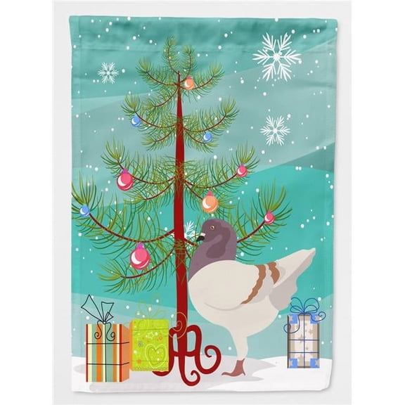 German Modena Pigeon Christmas Flag Canvas House Size BB9316CHF
