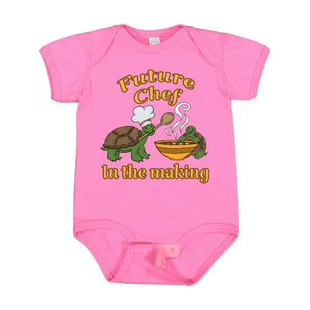 

Inktastic Future Chef in the Making with Cute Turtles Gift Baby Boy or Baby Girl Bodysuit