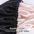 thumbnail image 4 of Adjustable Silk Bonnet Satin Bonnet for Sleeping Women Men, Adjustable Double Layer Hair Bonnet for Curly Braids Reduce Frizz, 4 of 8