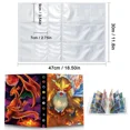 thumbnail image 2 of Collector Album, Card Binder for Trading Cards, Trading Card binder, 9-Pockets hold 240 Cards -B4, 2 of 5