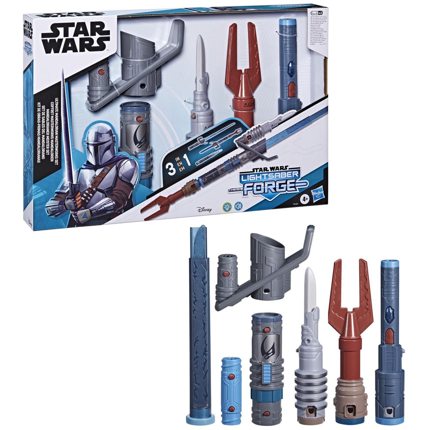Star Wars Lightsaber Forge, Coffret Masterworks mandalorien, sabre laser électronique personnalisable