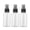 Black, variant on Joernso 50ml/100ml 3Pcs/Set Spray Bottle Fine Mist Anti-Slip Bottom Reusable Spray Bottle Travel Refillable Container Cosmetic Supplies