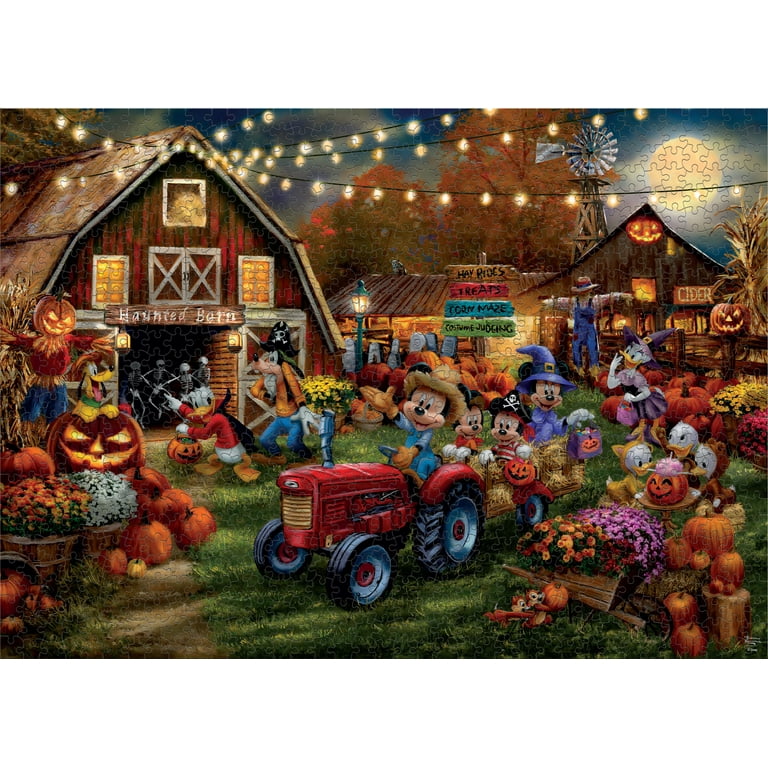 Ceaco 1000 Piece Mickey and Minnie Pumpkin Festival Interlocking