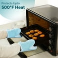 thumbnail image 4 of Casa Platino Juego de Cocina, Paquete de 8, Juego de Toallas y Almohadillas para Ollas con Manoplas para Horno, Lindo Juego de Inicio de Cocina, Manoplas Cortas para Horno y Juegos de Toallas y Paños de Cocina - Aguamarina, 4 of 7