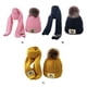 thumbnail image 4 of Jumpingount Gorro de invierno bonito y a la moda para niños, conjunto de gorro y bufanda cálidos y modernos para niños como regalo Sombreros Amarillo, 4 of 6