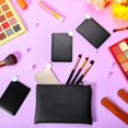 thumbnail image 4 of Jetec 10 Pieces Pocket Compact Mirrors Mini Mirror for Purse Wallet Small Handheld Stainless Steel Unbreakable with PU Leather Case for Men Women Travel Camp Signal Makeup(Black), 4 of 7