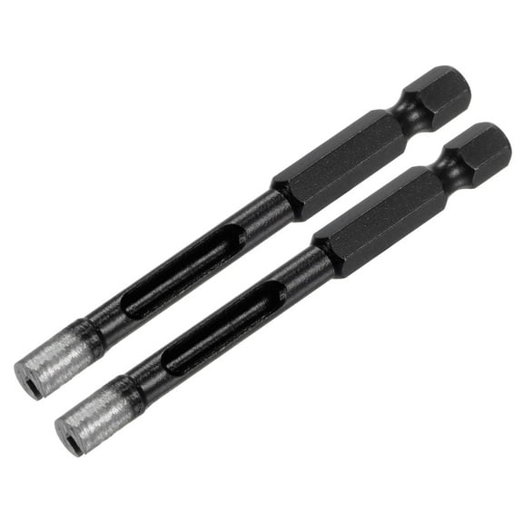 Uxcell 6mm Dia 1/4" Hex Shank Sintered Diamond Core Drill Bits for Masonry Stone 2 Pack