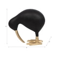 thumbnail image 4 of Decorative Kiwi Bird Sculpture Accent for Home Decor - Ornaments for Bathroom, Office, and Living Room Display - Modern Metal Figurine for Shelf or Coffee Table Styling - 8", Black & Gold, 4 of 13