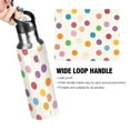 thumbnail image 4 of Yayeee 20oz Insulated Water Bottle Double Wall Stainless Steel with Flip Straw Lid, Polka Dot, 4 of 7