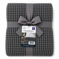 thumbnail image 4 of Mainstays Cotton Waffle Bed Blanket, Grey Stone, King, 4 of 5