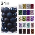 thumbnail image 2 of 34 piezas/lote de bolas decorativas para árbol de Navidad de 4 cm/6 cm, adornos colgantes, bolas brillantes para decoración de casa, bar, fiesta, 2 of 5
