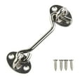 thumbnail image 1 of Cabin Hook And Eye Latch Lock Shed Gate Door Stainless Steel Catch Silent Holder, 1 of 5