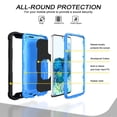 thumbnail image 2 of Case for Samsung A72 5G Case, Galaxy A72 Case, Allytech Slim Fit Rugged 3-Layer Shockproof Protection Hybrid Kickstand Phone Case Cover for Samsung Galaxy A72 5G[NOT for 4G], Black + Blue, 2 of 5