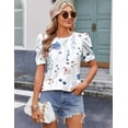 thumbnail image 3 of Zeagoo Womens Tops Short Sleeve Summer Cute T Shirts Crewneck Blouses Dressy Casual Tunics Office Work Tops, 3 of 3