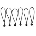 thumbnail image 1 of Cuerda elástica de bola de 6''/5''/8'', correas de amarre para carpas, lonas para acampar Negro 8 pulgadas, 1 of 9