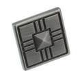thumbnail image 2 of GlideRite 1-1/4 in. Square Deco Cabinet Knob, Satin Pewter, Pack of 10, 2 of 4