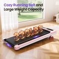 thumbnail image 6 of Evitormill Incline 8% Treadmill , 4 in 1 Under Desk Walking Pad  for Home & Office, Pink, 6 of 10