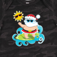 thumbnail image 4 of Inktastic Surfing Santa Boys or Girls Baby Bodysuit, 4 of 5