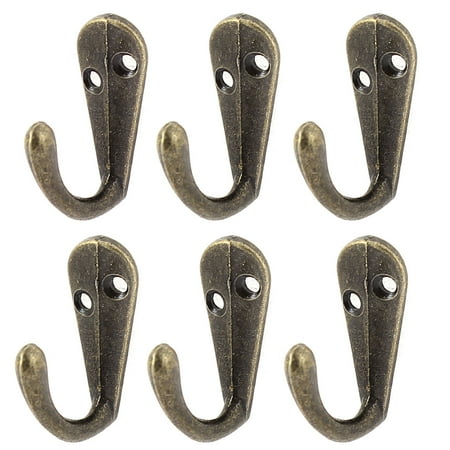 - Bedroom Vintage Style Wall Mounted Clothes Coat Hanger Hook Holder Rack 6pcs