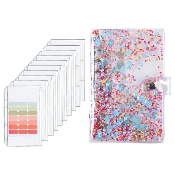 1 Set of Money Saving Binder Budget Binder Zipper Bag Notebook A6 Cards