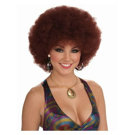 Natural Red Unisex Disco Afro for Adults