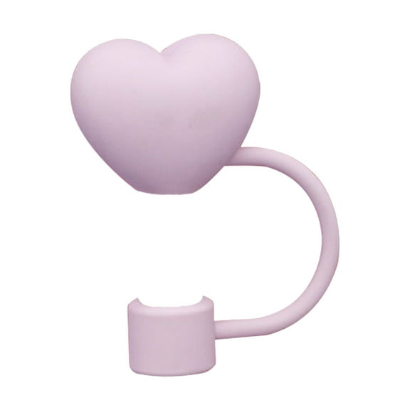 Heart Straw Topper 5 Patterns Soft Rubber for 30&40 Oz Tumbler Cup Reusable