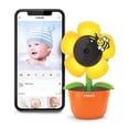 thumbnail image 1 of VTech RM9751 Yellow Daisy Cámara inteligente para bebés con Wi-Fi, compatible con iOS y Android, 1080p Full HD, cubierta de modo de privacidad, luz nocturna, sonidos relajantes y canciones de cuna, in, 1 of 5