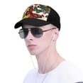 thumbnail image 4 of Naloa Retro Floral Butterfly Adult adjustable Print Baseball Hat, Patchwork curved brim baseball capfor Men and Women, One Size, 4 of 5