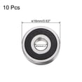 thumbnail image 2 of 625-2RS Deep Groove Ball Bearings, Chrome Steel Z3 Double Rubber Sealed Bearing 5mm x 16mm x 5mm, 10 Pack, 2 of 5