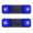 Blue, variant on LED warning light,Solar Car Alarm,2 Pack LED Warning Light, Solar-Powered Anti-Theft Dummy Security Light, Flashing Blinking Hazard Light for Cars, Motorcycles