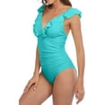 thumbnail image 4 of Women's One-Piece Swimsuit Ruffle Bathing Suit with Tummy Control Sexy Monokini Swimwear, 4 of 6