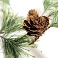 thumbnail image 4 of Smokey Christmas Garland with Lights,Christmas Smokey Pine Garland,Prelit Natual Rustic Cedar Pine Garland with Pine Cones for Home New Year, Mantle, Farmhouse Indoor Outdoor Decoration 5.9ft, 4 of 6