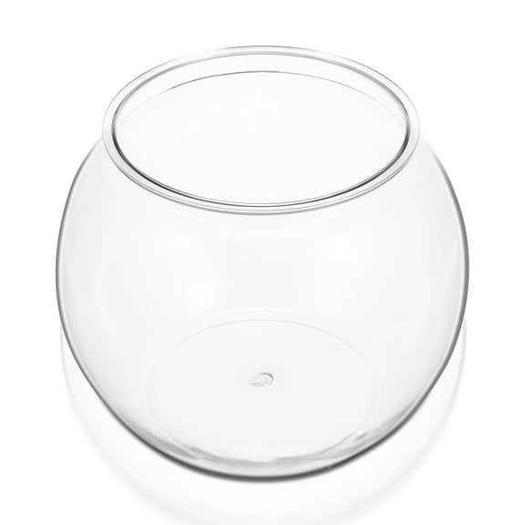 Luxshiny Transparent Desktop Fish Tank for Fish Breeding Round Bowl 1Pack