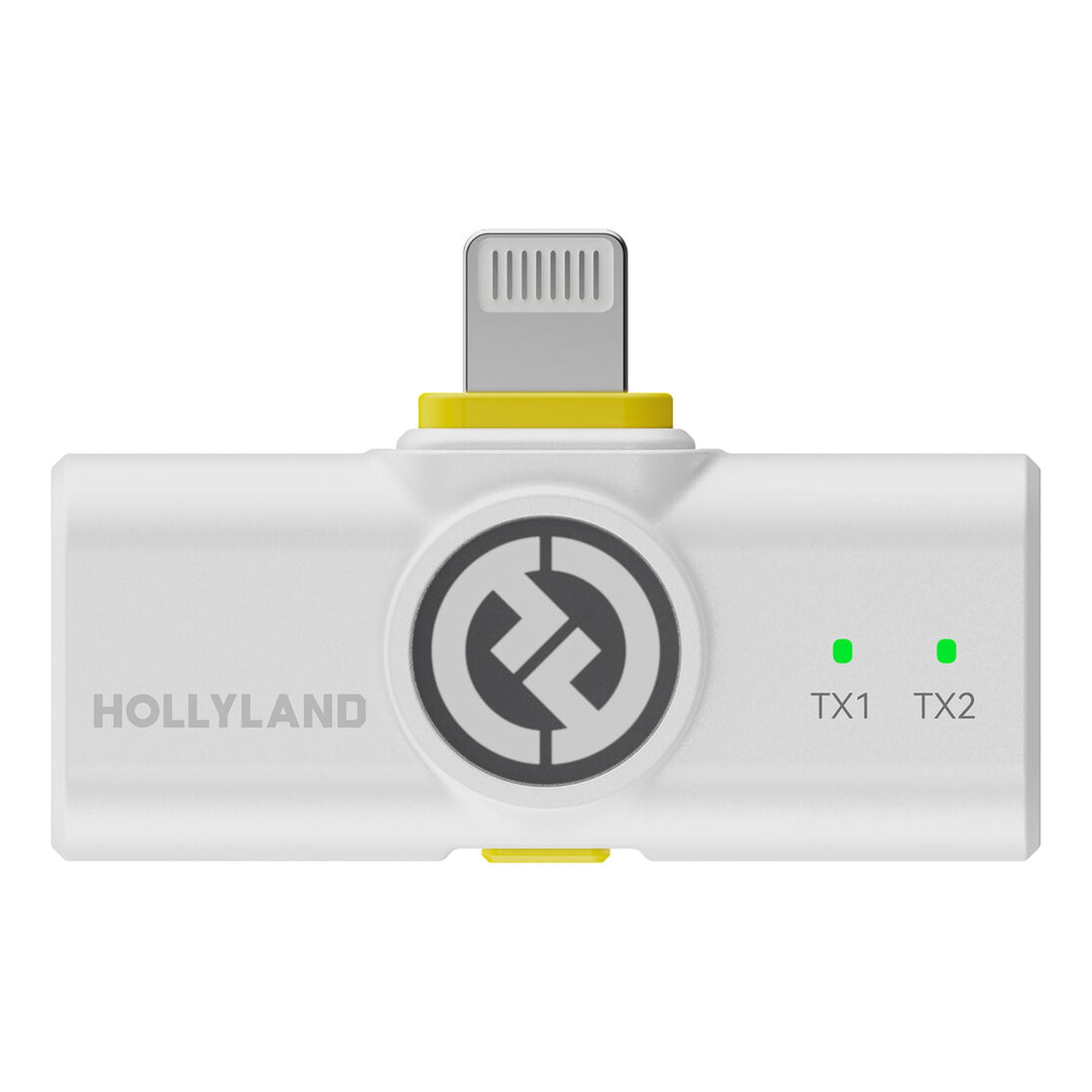 Hollyland LARK M2 2.4GHz 2-Person Wireless Lavalier Microphone System with Lightning Plug, Ivory White