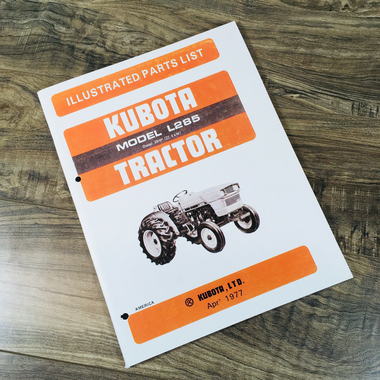 KUBOTA L285 TRACTOR PARTS MANUAL CATALOG BOOK ASSEMBLY SCHEMATICS EXPLODED VIEWS