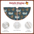 thumbnail image 3 of Disketp Miniature Ship In Bottle Christmas Tree Skirt, Christmas Tree Decorations, Christmas Decor, Tree Mat Decoration(30-48IN)-48", 3 of 6