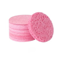 ACDANC Face Sponges for Cleansing,Natural Compressed Facial Sponges,Soft Exfoliating Face Sponges for Makeup Removal,Reusable Wood Pulp Pads,5 Pack