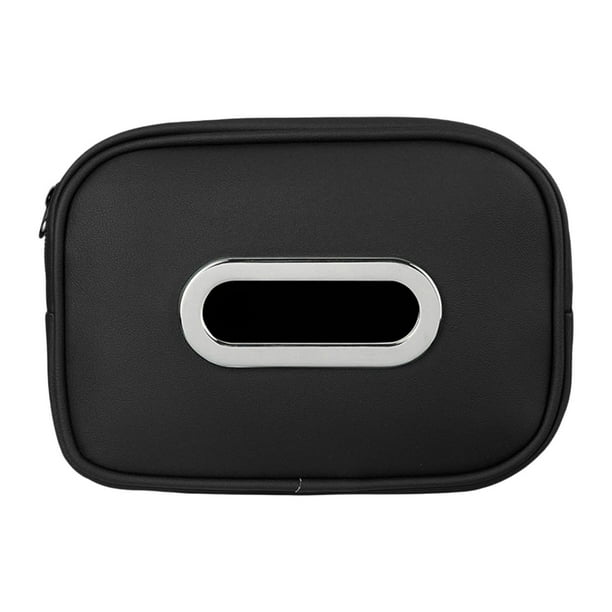 Porta pañuelos genérico para coche, práctico organizador de pañuelos para uso diario Negro