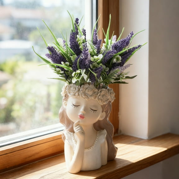 YingYouFu Artificial Flower Bouquet Christmas Pines Lavenders Arrangement for Home Tabletop and Fireplace Holiday Decor