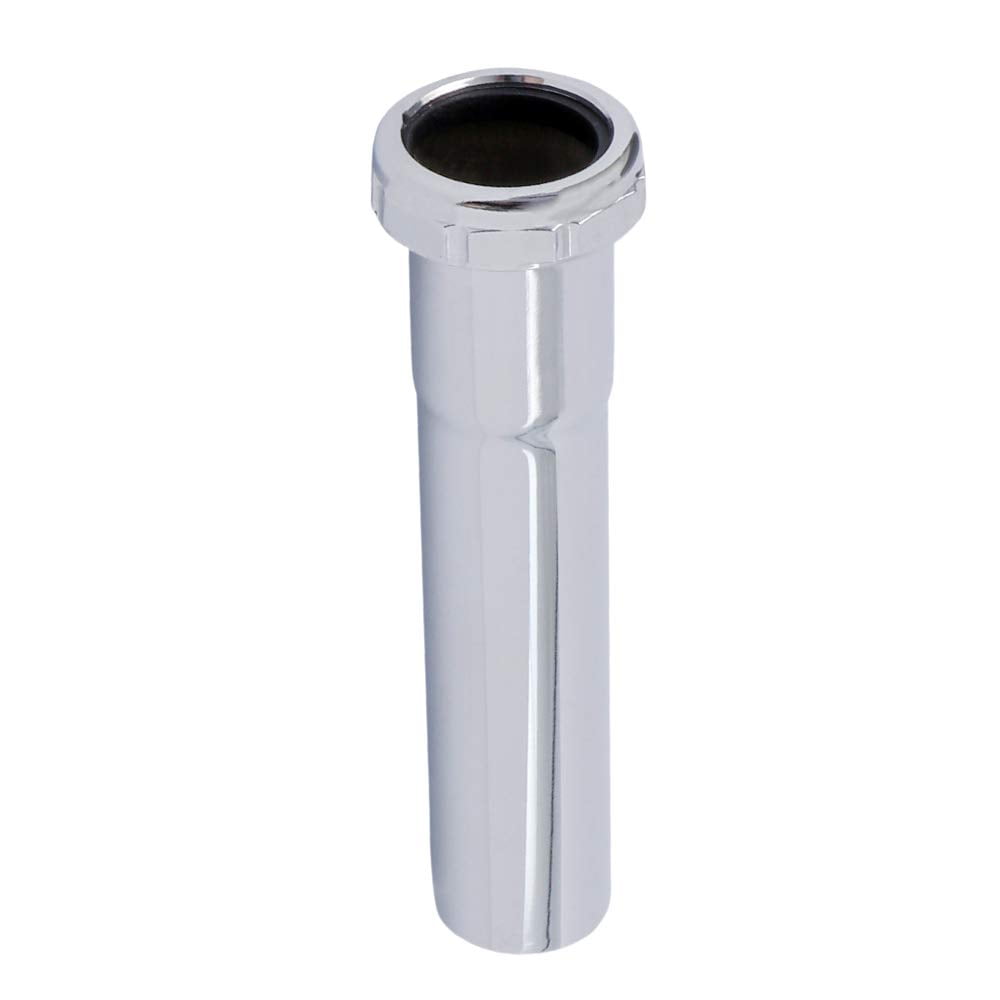 Tubular Drain Waste Arm - 1.5 Inch Slip Joint Pipe, 15 Inches Long