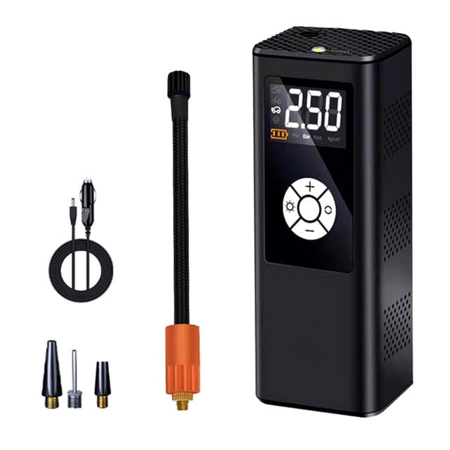 Dvkptbk Car Portable Car Pump Wireless Digital Display Car Pump Inflator
