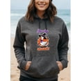 thumbnail image 3 of Autumn Animal Theme Halloween Animal Hoodie for Men and Women, Unisex Pullover Hooded Sweatshirt, Comfortable Cotton Poly Blend, Casual Fall Seasonal Outfit, 3 of 5