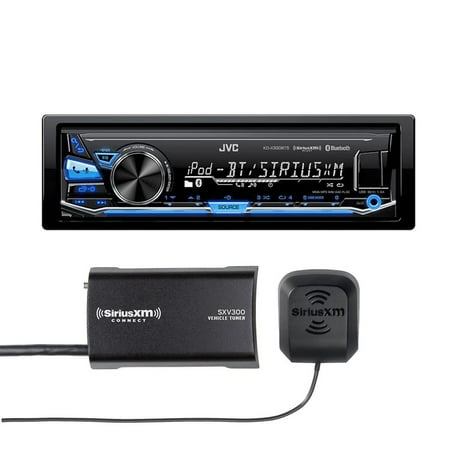 JVC KD-X330BTS In-Dash Digital Media Car Stereo w/ Pandora, iPhone connectivity w/ included SiriusXM Tuner