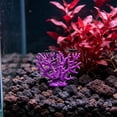 thumbnail image 6 of Purple Artificial Coral, Fish Tank Aquarium Decoration, Realistic Coral Reef Ornament for Fish Tank, Safe Hideout for Fish Shrimp Freshwater Saltwater, 3.9x3 Inch, 6 of 6