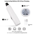 thumbnail image 6 of Luxmo Pet Dog Nail Grinders USB Charging Pet Nail Clippers for Dog Cat Paws Nail Grooming Trimmer Tools（White), 6 of 8