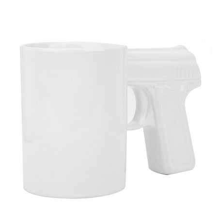 

Mug Ceramic Cup Cool Fun Kitchen Accessories Drinkware White Cup White Handle