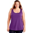 thumbnail image 1 of Just My Size Débardeur Col Rond Cool DRI pour Femmes, 3X, Prune Rêve, 1 of 4