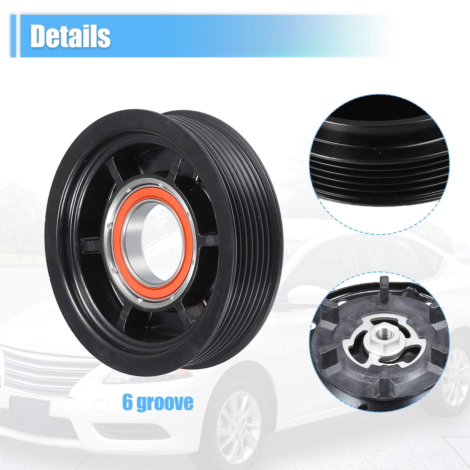 Unique Bargains AC Compressor Clutch Set Replace for Toyota Corolla 2009-2010