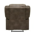 thumbnail image 6 of Lexicon Fairview Polished Microfiber Upholstered Manual Recliner in Brown, 6 of 9