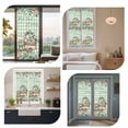 thumbnail image 7 of Eucalyptus Trucks Window Privacy Film, Spring Farmhouse Floral Sage Green Plaid Static Cling UV Sun Blocking Heat Control Window Tint Day and Night, Non-Adhesive One Way Privacy Cover 29.5''x78.7'', 7 of 7